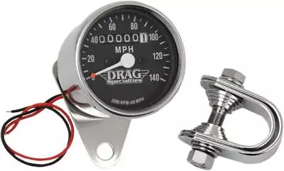 DS 2.4  Mini Mechanical Speedometer 2:1 Chrome Black Face • $66.95