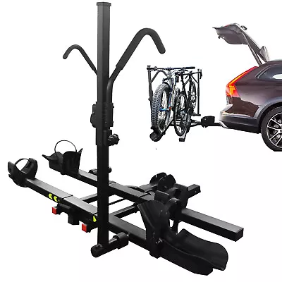 Bike Rack For Car With 2 Inch Hitch 2-Bike Carrier Black 132 Lbs Capacity  • $229.99