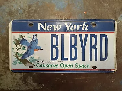 New York Conserve Open Space License Plate Vanity BLBYRD (Bluebird) • $49.95