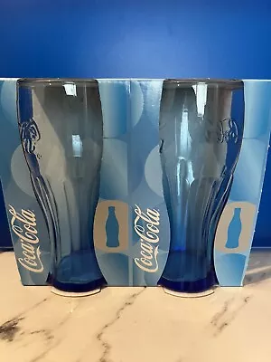 Mcdonalds Glasses X 2 Blue 2006 RARE COLLECTIBLES • £1.30