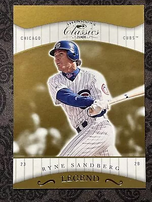 2001 Donruss Classics Ryne Sandberg Legends Card #181 /1755 Cubs HOF • $4.99