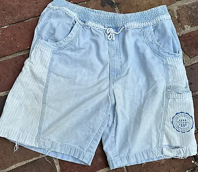 Vtg 80s Destroyed Gitano Denim Jean Surf Shorts Men Size XL • $34