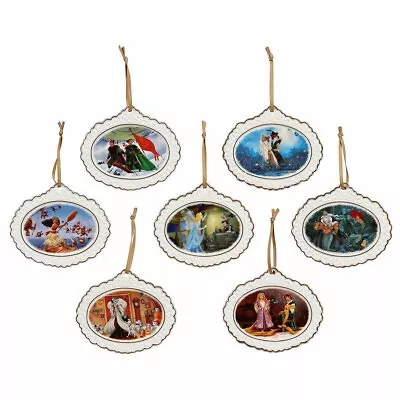 Disney Designer Collection D23 Limited Edition Set Of 7 Christmas Ornament Set • $174.99