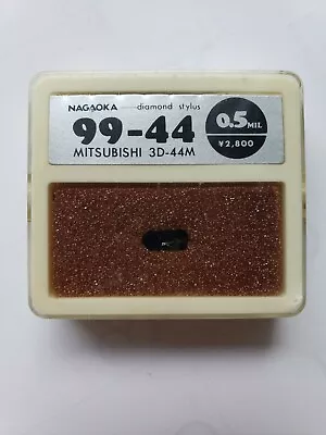 NAGAOKA 99-44 Mitsubishi 3D-44M Record Needle Diamond Stylus 0.5mil Japan • £66.05