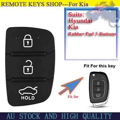 For Hyundai I30 I35 IX35 IX45 Kia K2 Sportage Rubber Pad Silicone Key Cover Case • $8.99