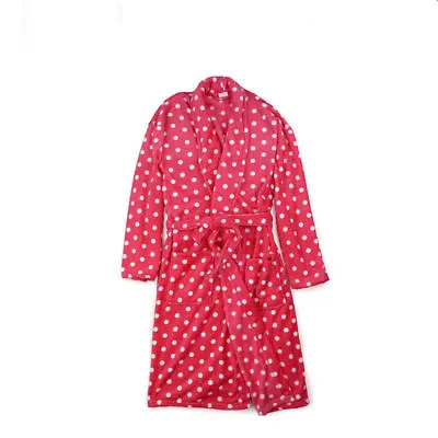 $32.99 • Buy Bathrobe Dressing Gown Men's Women's Supersoft Flannel Luxurious Coral Fleece 