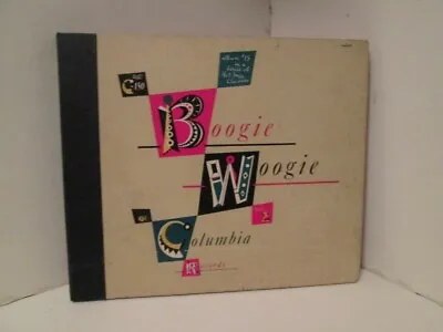 $40 • Buy 78tk Album Set-Jazz-COLUMBIA C-130- Boogie Woogie V2-Johnson,Lewis,Yancey-4 Disc