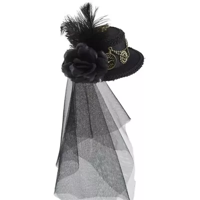 Steampunk Hats For Women With Veil Steampunk Top Hat Steampunk Time Hat • $13.79