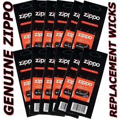 Genuine Zippo Replacement Wick 12 Pack Wicks 2425 USA MADE FREE SHIPPING • $14.53