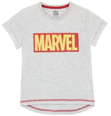 BNIP New Disney Grey Marvel Avengers Endgame T-Shirt - Age 4-5Y - Marvel Logo • £8