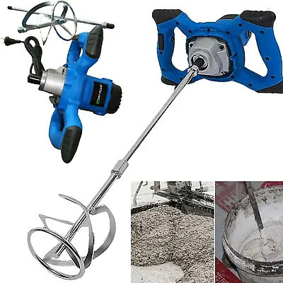 Electric 6 Gear Mixing Drill 2800W Plaster Mortar Mixer M14 Paddle Mixer Stirrer • $45.30