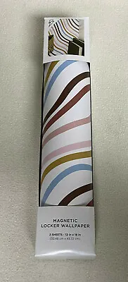 NEW Striped Magnetic School Locker Wallpaper Decor (2-Sheets) 12” X18  Magnet • $18.49