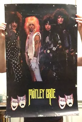 Motley Crue Vintage Theatre Of Pain Poster 34.5x22.25  - Hair Metal Group Shot • $16.66