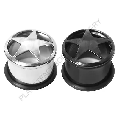 £3.20 • Buy Single Flare Star Flesh Tunnel Ear Plug Stretcher Expander Taper 