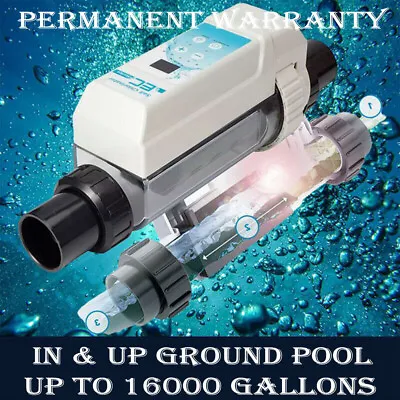 Salt Chlorine Generator-Inground PoolSaltwater Pool System Up To 16000 Gallons • $429.98