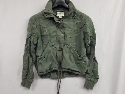 Anthropologie Marrakech Green Military Style Jacket Size XS Full Zip Up Button  • $24.85