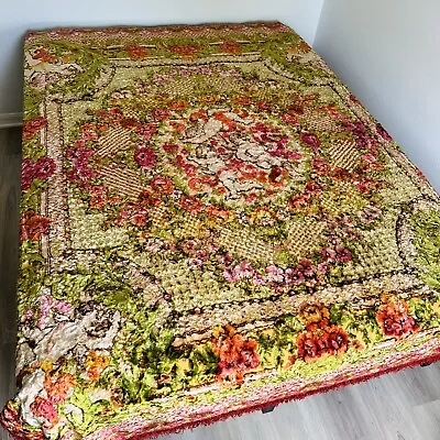 Vintage Velvet Italian Cherub Bed Cover/ Tapestry • $149.99