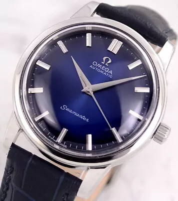 Omega Seamaster Automatic 14764 Sc 61 Cal552 Dark Blue Dial Men's Watch • $850