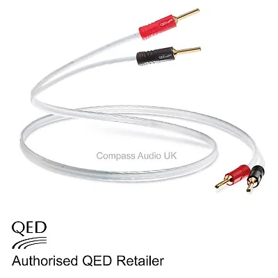 QED XT25 Performance Speaker Cable 1 X 2.5m Airloc Forte ABS Plugs Terminated • £34.95