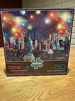 Cities In Color Manhattan Celebration By Alexander Chen 750 Piece Jigsaw Puzzle • $7