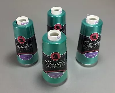 Maxi-Lock Serger Thread # 43299 Teal Green Polyester 3000 Yards Lot Of 4 New • $22.48