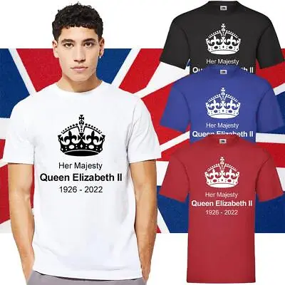 Queen Elizabeth II T Shirt RIP 1926 2022 Kids Men Women Unisex T-Shirt 2022 • £10.50