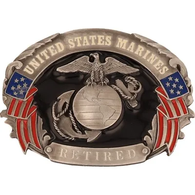 Retired Usmc Marine Corps Anchor Semper Fi Insignia 90s NOS Vintage Belt Buckle • $35