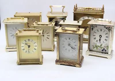 £0.99 • Buy F X9 Quartz Carriage Clocks Inc Tudor, Metamec Etc Untested