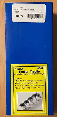 446 - N Scale Blair Line Timber Trestle Kit #067 • $19