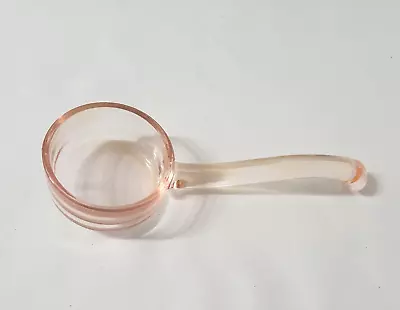 Vintage Pink Depression Glass Flat Bottom Ladle / Condiment Spoon 5  • $22.79