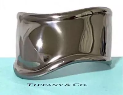 Tiffany & Co. Small Bone Cuff Bangle SV 925 Silver Elsa Peretti For Left Hand #3 • $863.04