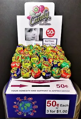 25 New Vending Route Display Honor Boxes Sells Candy & Lollipop Donation Charity • $230