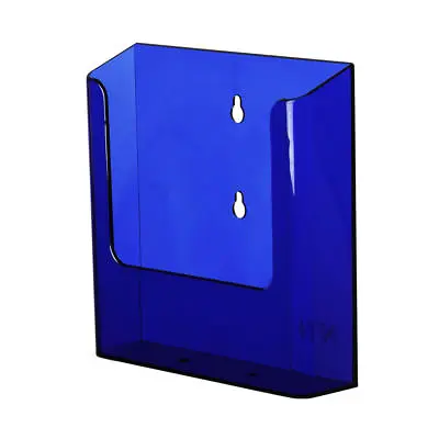 2 Pack - Neon Blue A5 Leaflet Dispenser Brochure Holder A5 Bright Colour • £18.99