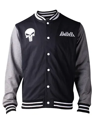 The Punisher Skull Logo Varsity Jacket Size Small Marvel Comics • £39.99