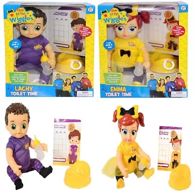 The Wiggles Potty Time Lachy Emma Doll Toilet Training Chart Nappy Baby Bottle • $94.50
