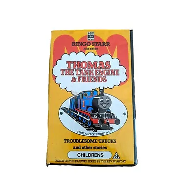 Thomas The Tank Engine & Friends Troublesome Trucks VHS Ringo Starr Clamshell • $30