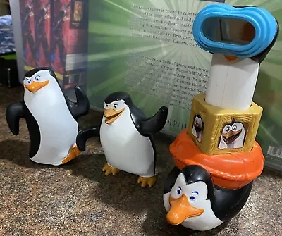 4 Penguins Madagascar McDonald’s Happy Meal Toys Lot • $15