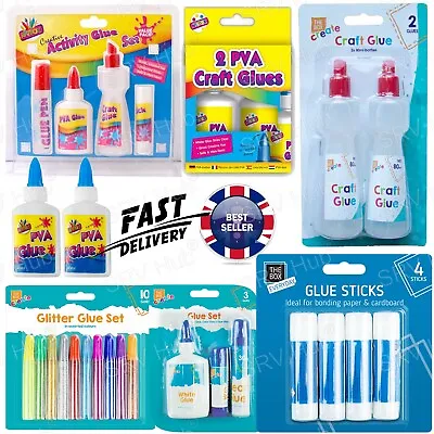 £3.09 • Buy Kids Glue Set,Glue Pen,Glue Stick, White PVA Craft Glue,Glue Spreaders Non Toxic