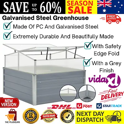 Greenhouse Cover Raised Garden Bed Planter Box Galvanised Steel Grey  PC Board • $102.47