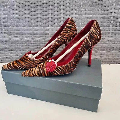 Women Jaime Mascaro Menorca High Heels Shoes Size 3.5 Uk 36.5 EU Tiger... • £79.99