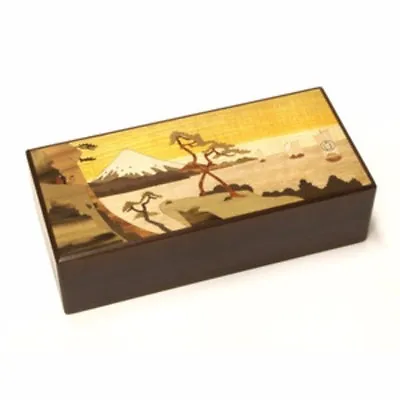 Hakone Yosegizaiku Japanese Puzzle Box 7 Steps Yui Parquet Work F/S  • £135.44