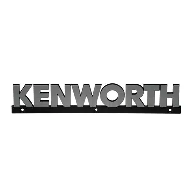 GENUINE KENWORTH Nameplate  KENWORTH  Name Black And Silver. Part No K281-1348 • $176.35
