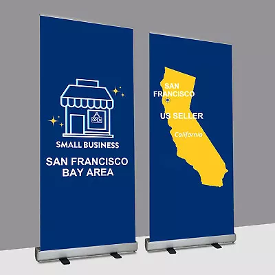 Heavy-Duty Retractable Banner Stand  With Padded Canvas Bag And Box (Stand ONLY） • $48.89