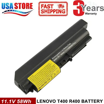 Battery For Lenovo ThinkPad T61 R61 T400 R400 T61P 14.1  Widescreen Laptop • $16.99
