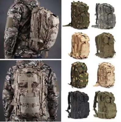 30L Outdoor Hiking Camping Bag Army Military Tactical Rucksack Backpack Trekking • $38