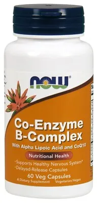 Co-Enzyme B-Complex With Vitamin Methyl B12 Quatrefolic P-5-P| 60 Veg Capsules • £25.49