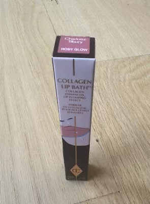 Charlotte Tilbury COLLAGEN LIP BATH Rosy Glow Full Size 7.9ml NEW • £16.50