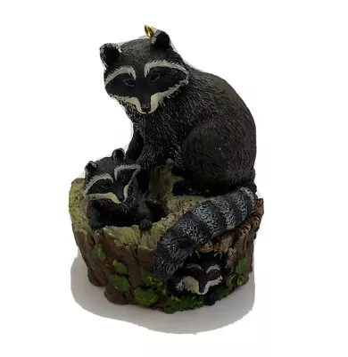 VTG Hallmark Christmas Ornament #3 By Mark Newman Majestic Wilderness Raccoons • $13.99