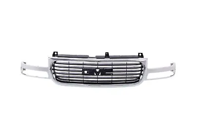 Chrome Grille W/Black Insert For 99-02 GMC Sierra 1500 Pickup Truck 00-06 Yukon • $144.45