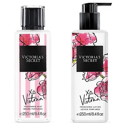 New Victoria’s Secret XO VICTORIA Fragrance Mist & Lotion 8.4 Oz Full Size Set • $31.95